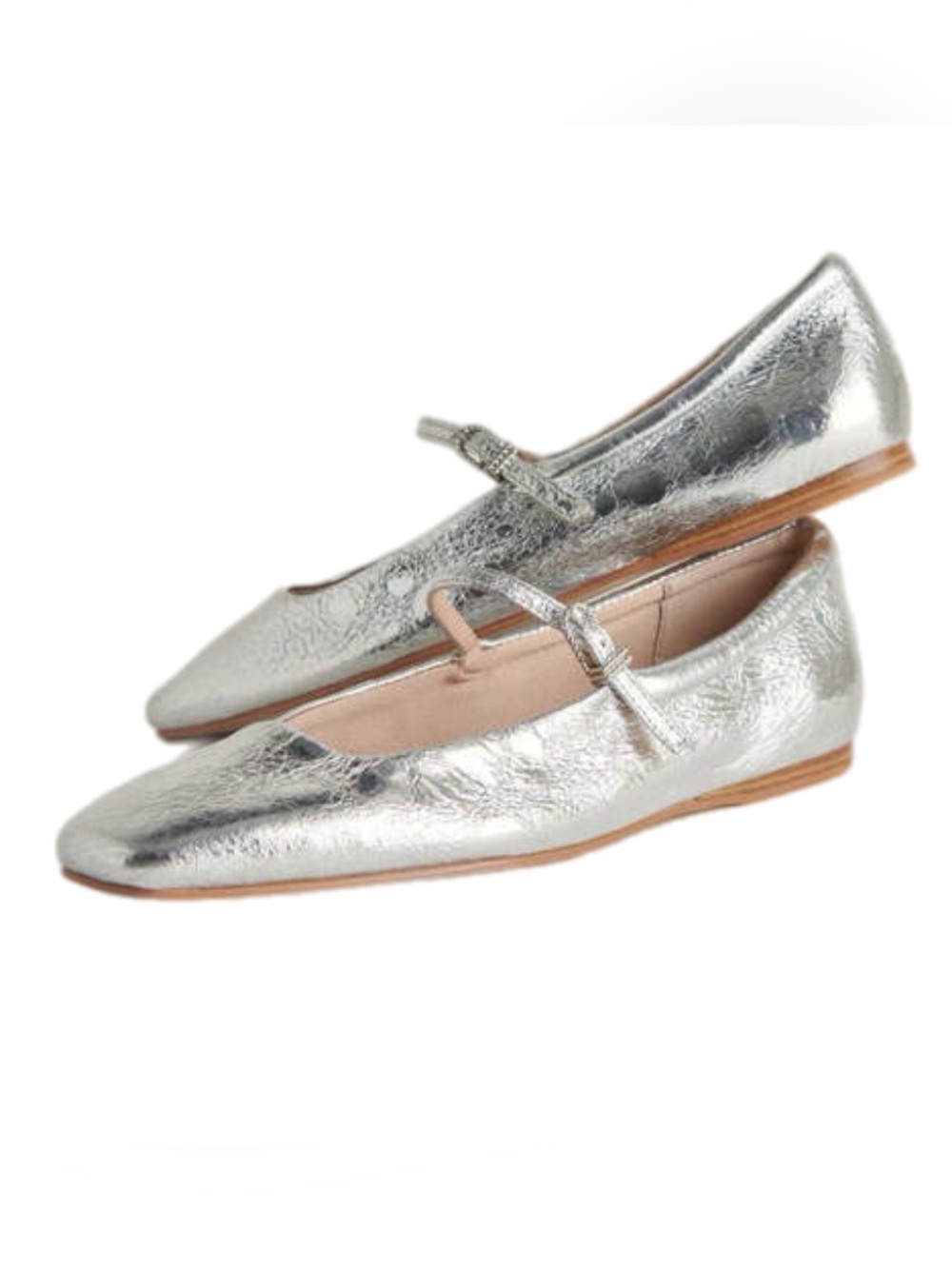 Dolce Vita Reyes Ballet Flats Distressed Leather Mary Jane Size 7.5 Brand New